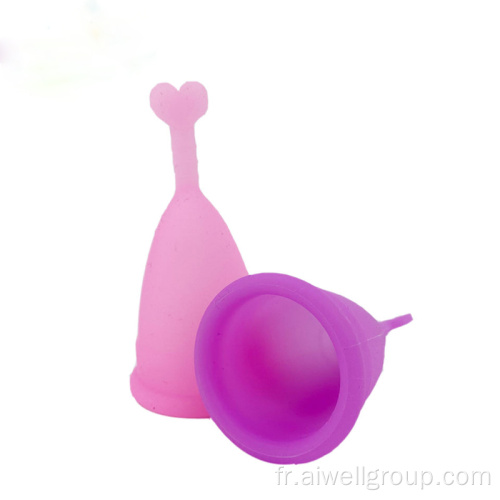 Coupe menstruelle en silicone médicale pour la période de la dame